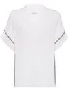 Brunello Cucinelli Monili-trim T-shirt In White