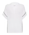 Brunello Cucinelli Monili-trim T-shirt In White