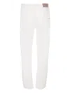 Brunello Cucinelli Monili Trim Trousers In White