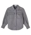Brunello Cucinelli Pocket-detail Wool Over Shirt In Gray