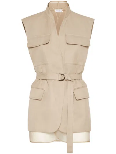 BRUNELLO CUCINELLI MONILI WAISTCOAT
