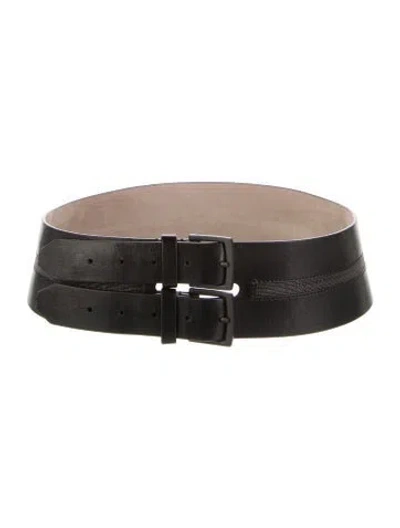 Pre-owned Brunello Cucinelli Monili Wide Belt In Black