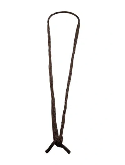 Pre-owned Brunello Cucinelli Monili Wrap-around Lariat Necklace, 56" In Multicolor