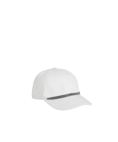 Brunello Cucinelli Monili-detail Baseball Cap In White