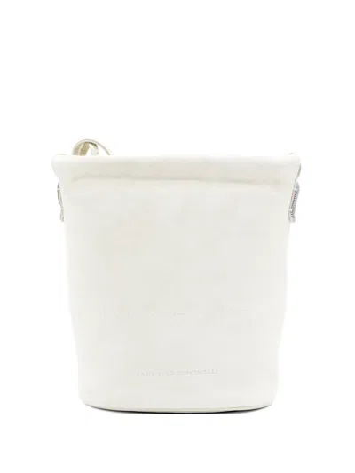 Brunello Cucinelli Monili-embellished Suede Shoulder Bag In Purple