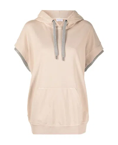 Brunello Cucinelli Monili-trim Hoodie In Neutral