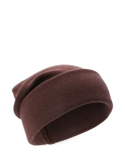 Brunello Cucinelli Monili-trim Knitted Beanie Hat In Yellow