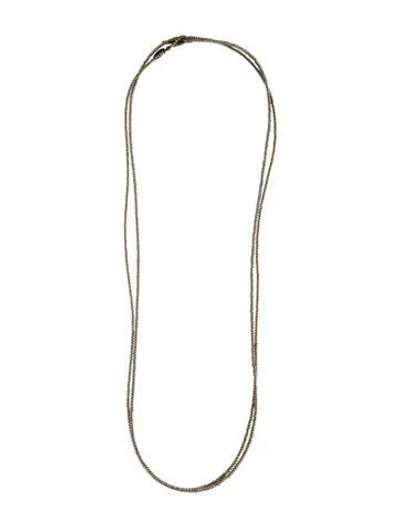 Pre-owned Brunello Cucinelli Monilli Long Chain Necklace, 59" In Multi