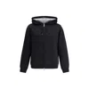 Brunello Cucinelli Black Zip Hoodie With Cashmere