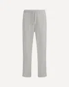 Brunello Cucinelli Men White Linen And Cotton Leisure Fit Trousers
