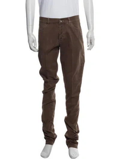 Pre-owned Brunello Cucinelli Moto Pants In Brown