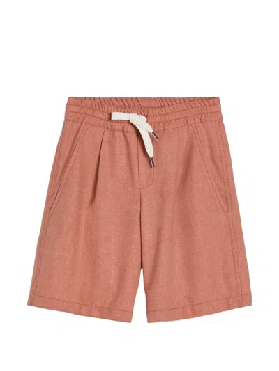 Brunello Cucinelli ムーリネ バミューダショーツ In Orange