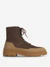 Brunello Cucinelli Lacing Short Boots In Brown