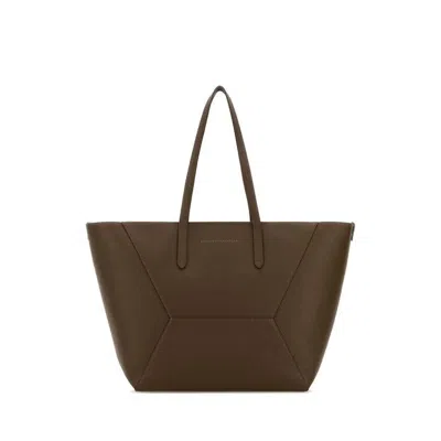 Brunello Cucinelli Mud Leather Shopping Bag C9357 Borse A Mano