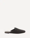 Brunello Cucinelli Monili-embellished Raffia Slippers