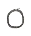 Brunello Cucinelli Precious Loops Necklace In Black