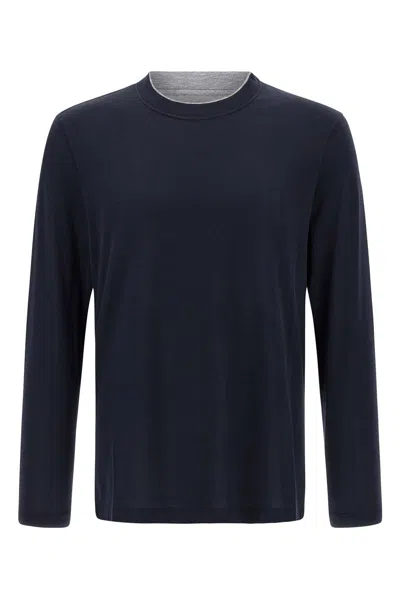 BRUNELLO CUCINELLI MULTI LAYER T-SHIRT