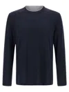 Brunello Cucinelli Multi Layer T-shirt Multicolor In Blue