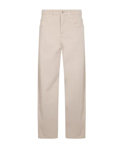 BRUNELLO CUCINELLI BRUNELLO CUCINELLI LOGO PATCH WIDE-LEG JEANS