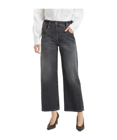 BRUNELLO CUCINELLI MULTI-POCKET DENIM TROUSERS