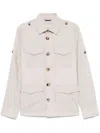 Brunello Cucinelli Multi-pocket Buttoned Jacket In Neutrals