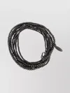 Brunello Cucinelli Multi-strand Beaded Silver Bracelet
