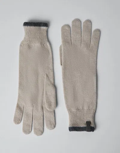 Brunello Cucinelli Multicolor Cashmere Women's Gloves