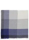 Brunello Cucinelli Check Print Wool And Cashmere Blend Scarf