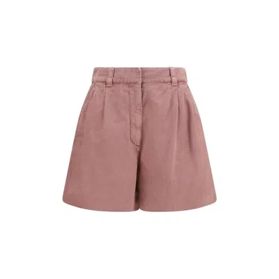 Brunello Cucinelli Multicolor Cotton Bermuda Shorts