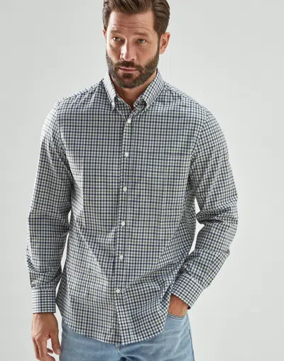 Brunello Cucinelli Gingham-check Button-up Shirt In Gray