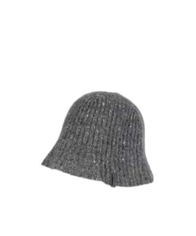 Brunello Cucinelli Multicolor Knit Bucket Hat In Gray