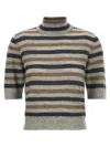 Brunello Cucinelli Lurex Wool Cropped Sweater Sweaters And Cardigans Multicolor