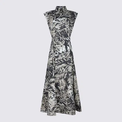 BRUNELLO CUCINELLI MULTICOLOR MAXI DRESS
