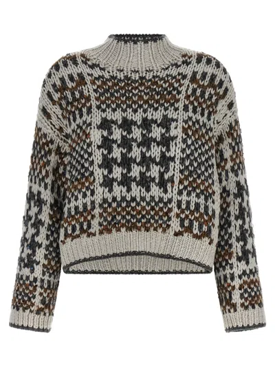 BRUNELLO CUCINELLI MULTICOLOR OPERA SWEATER