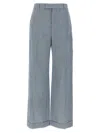 Brunello Cucinelli Women Pinstripe Pants In Multicolor