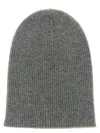 Brunello Cucinelli Reversible Ribbed Cashmere Beanie Hat In Gray