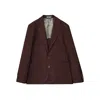 Brunello Cucinelli Red Wool Jackets And Coat In Brown