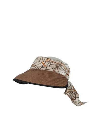 Brunello Cucinelli Multicolor Woven Widebrim Hat