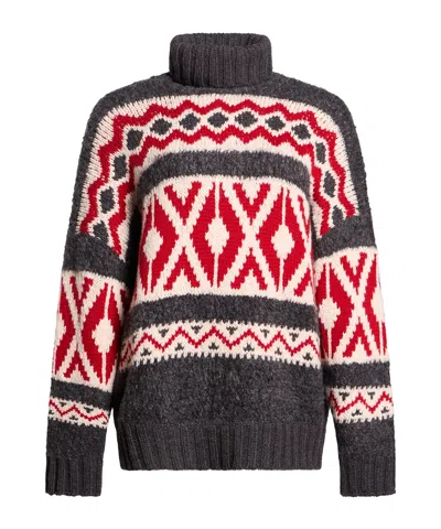 Brunello Cucinelli Multicolour Cashmere Polo Necks In Black
