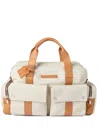 Brunello Cucinelli Multiple-pockets Duffle Bag In Neutral