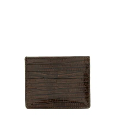 Brunello Cucinelli Multi-slot Card Holder In Brown