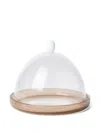 Brunello Cucinelli Murano Glass Dome Plate Set (15 Cm) In Brown