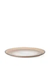 Brunello Cucinelli Murano Glass Plate (32 Cm) In Neutral