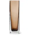 Brunello Cucinelli Murano Glass Vase (25 Cm X 8cm) In Braun