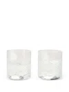 Brunello Cucinelli Murano-glass Whisky Glasses (set Of Two) In Transparent
