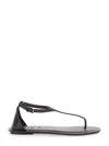 Brunello Cucinelli Brown Sandals With Adjustable Buckle Closure And Monil Detail In Brown