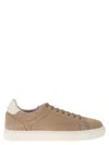 Brunello Cucinelli Nubuck Sneakers In Beige