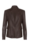 Brunello Cucinelli Women's Nappa Leather Jacket In Brown