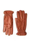 Brunello Cucinelli Nappa Leather Gloves In Brown