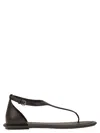 Brunello Cucinelli Brown Sandals With Adjustable Buckle Closure And Monil Detail In Brown